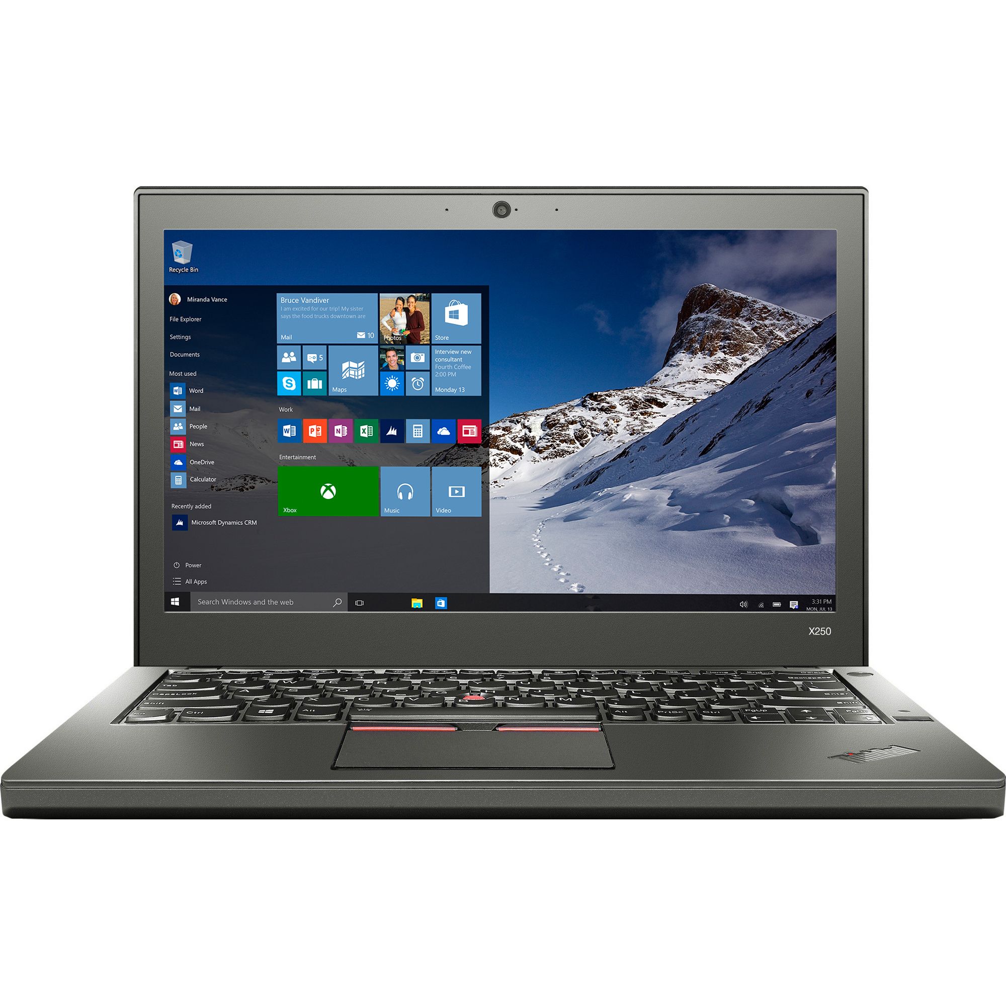 Laptop Lenovo Thinkpad X250, Intel Core i5-5300U 2.30GHz, 8GB DDR3, 320GB SATA, 12.5 Inch, Webcam, Grad A-
