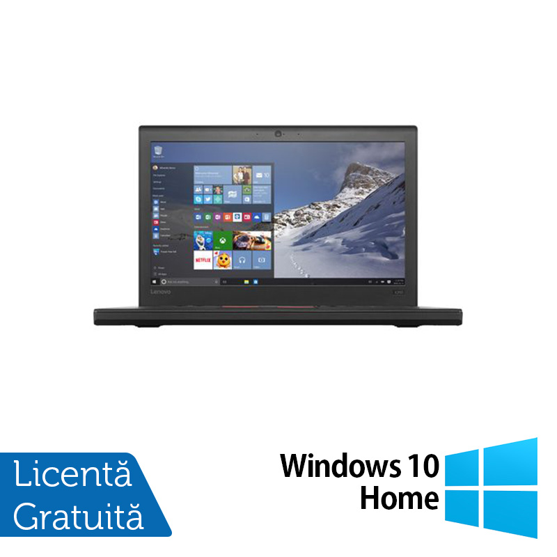 Laptop Lenovo Thinkpad X260, Intel Core i5-6300U 2.40GHz, 8GB DDR4, 500GB SATA, 12 Inch, Geanta Antisoc + Windows 10 Home