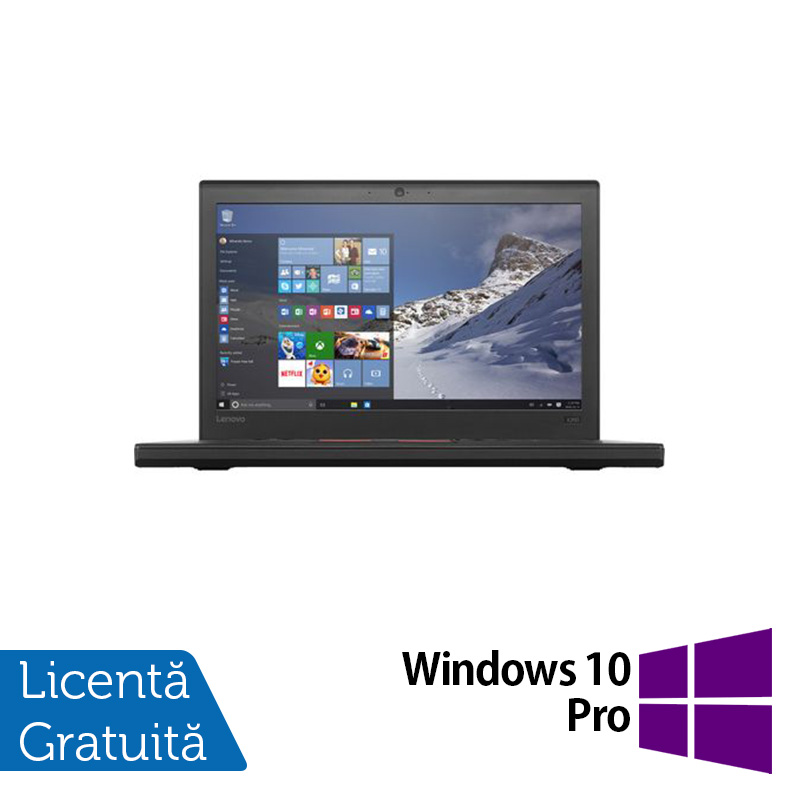 Laptop Lenovo Thinkpad X260, Intel Core i5-6300U 2.40GHz, 8GB DDR4, 500GB SATA, 12 Inch, Geanta Antisoc + Windows 10 Pro