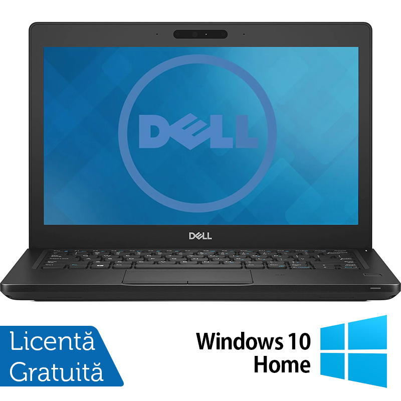 Laptop Refurbished Dell Latitude 5290, Intel Core i3-8130U 2.20-3.40GHz, 8GB DDR4, 480GB SSD, 12.5 Inch, Webcam + Windows 10 Home