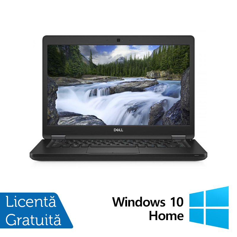 Laptop Refurbished Dell Latitude 5490, Intel Core i5-8350U 1.70GHz, 8GB DDR4, 512GB SSD, 14 Inch Full HD, Webcam + Windows 10 Home
