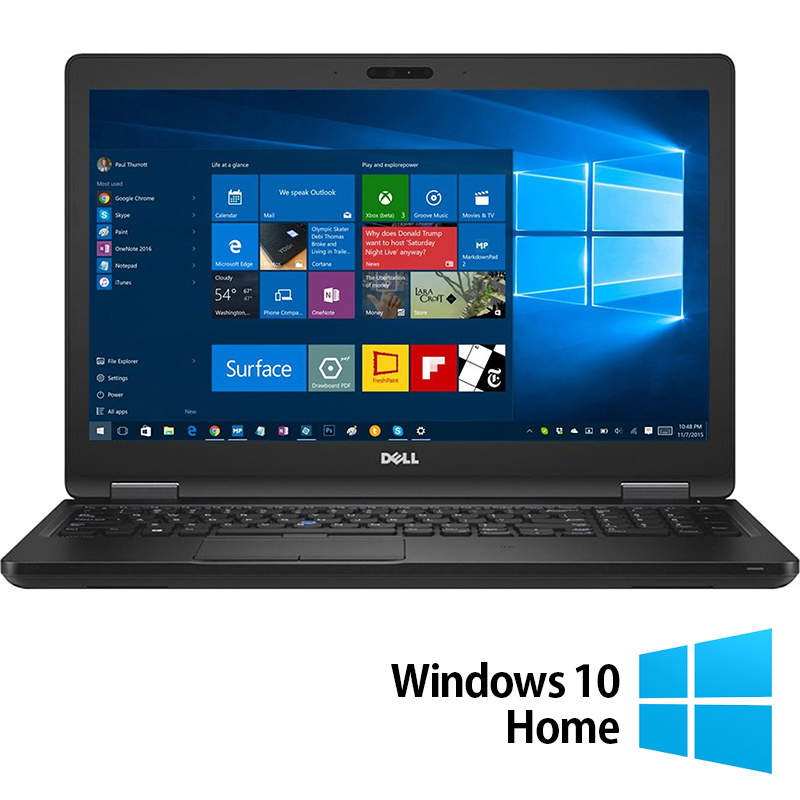 Laptop Refurbished Dell Latitude 5590, Intel Core I5-8350u 1.70 - 3.60ghz, 8gb Ddr4, 256gb Ssd M.2, 15.6 Inch Full Hd, Webcam + Windows 10 Pro