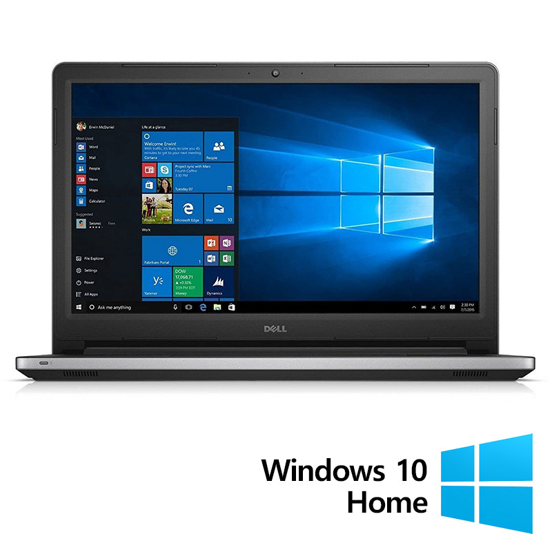 Laptop Refurbished DELL Inspiron 5559, Intel Core i5-6200U 2.30GHz, 8GB DDR4, 128GB SSD, 15.6 Inch HD, Tastatura Numerica + Windows 10 Home