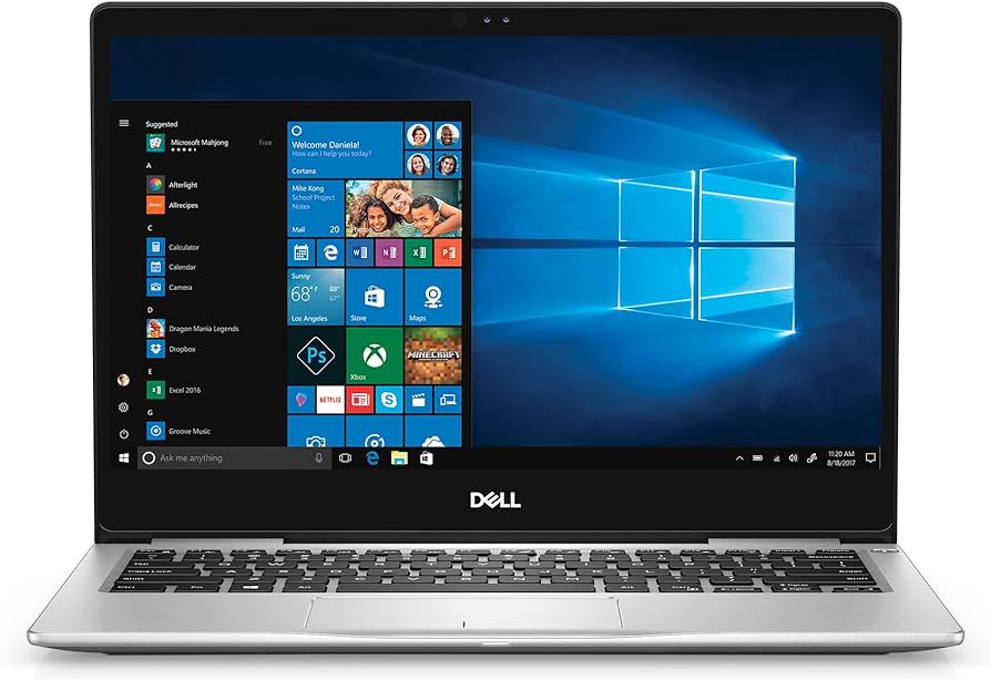 Laptop Second Hand Dell Inspiron 7370, Intel Core i5-8250U 1.60 - 3.40GHz, 8GB DDR4, 256GB SSD, 13.3 Inch Full HD, Webcam, Grad A-