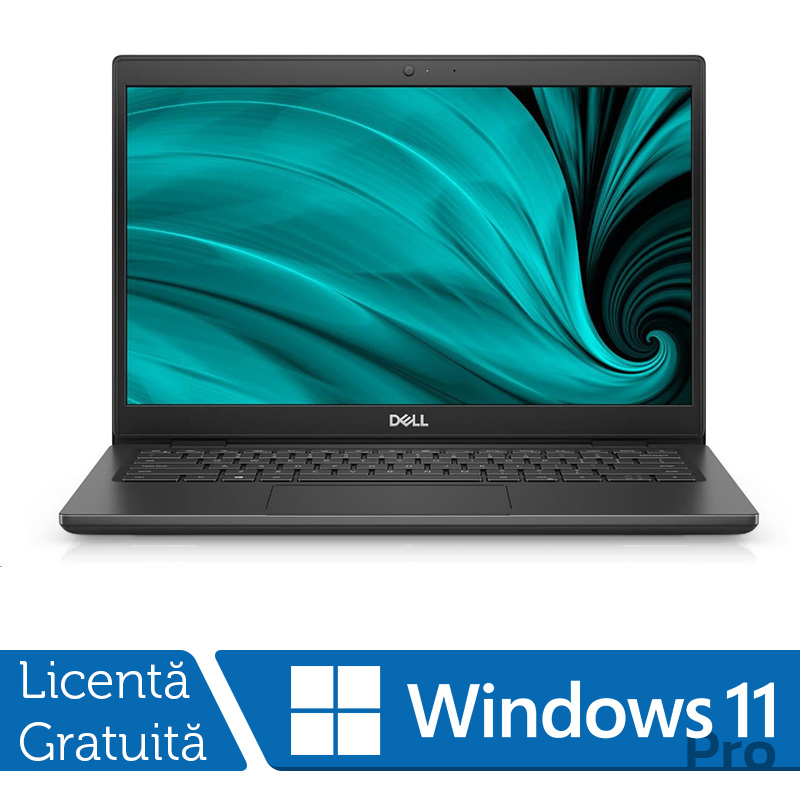 Laptop Dell Latitude 3420 cu procesor Intel(R) Core(TM) i5-1145G7 pana la 4.40GHz, Memorie 16GB DDR4,256GB SSD, Video Integrat Intel(R) Iris(R) Xe Graphics, Display 14, Windows 11