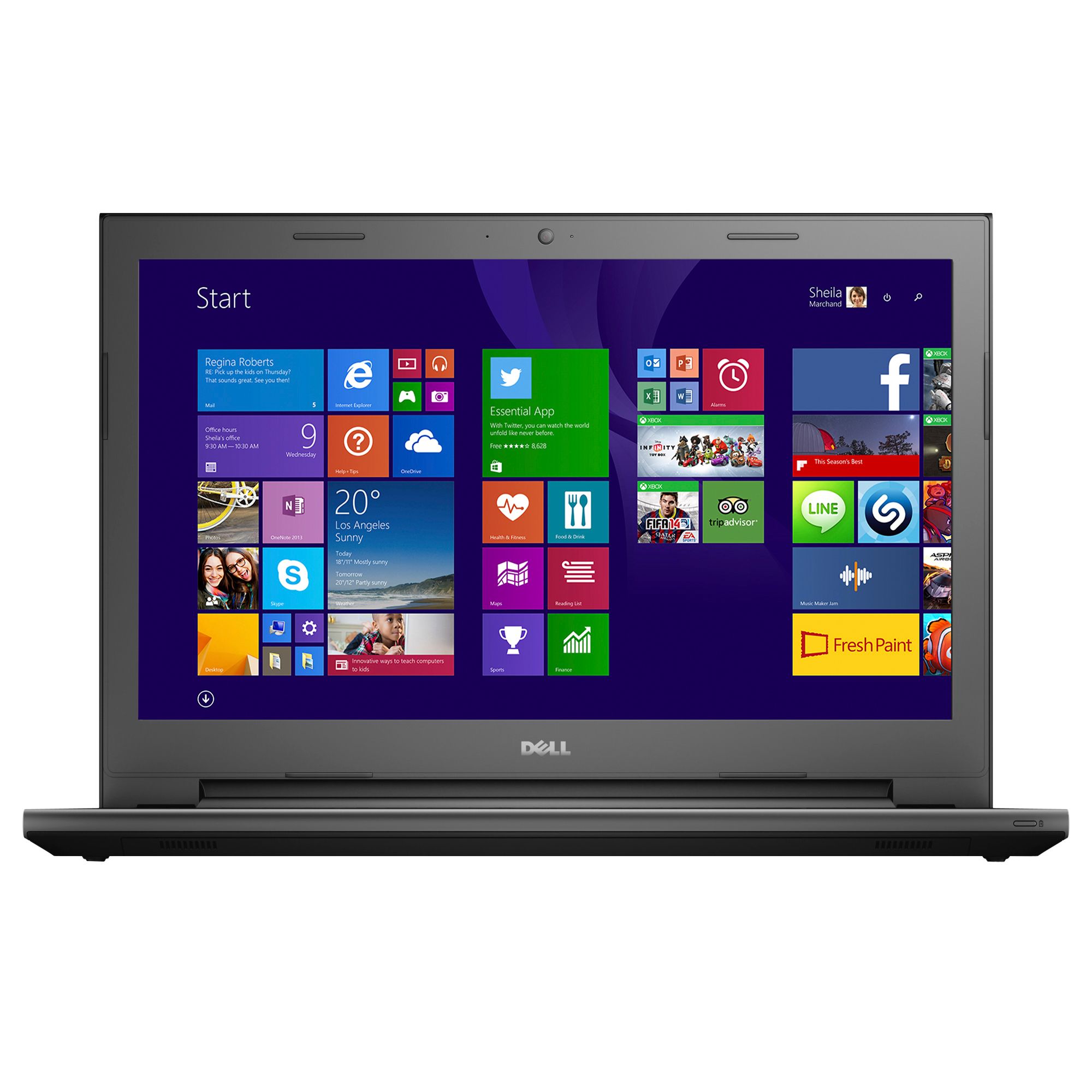 Laptop Dell Vostro 3546, Intel Core i3-4005U 1.70GHz, 4GB DDR3, 320GB SATA, DVD-RW, 15.6 Inch, Tastatura Numerica