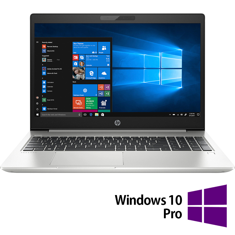 Laptop Refurbished HP ProBook 450 G6, Intel Core i5-8265U 1.60-3.90GHz, 8GB DDR4, 256GB SSD, 15.6 Inch Full HD, Tastatura Numerica, Webcam + Windows 10 Pro