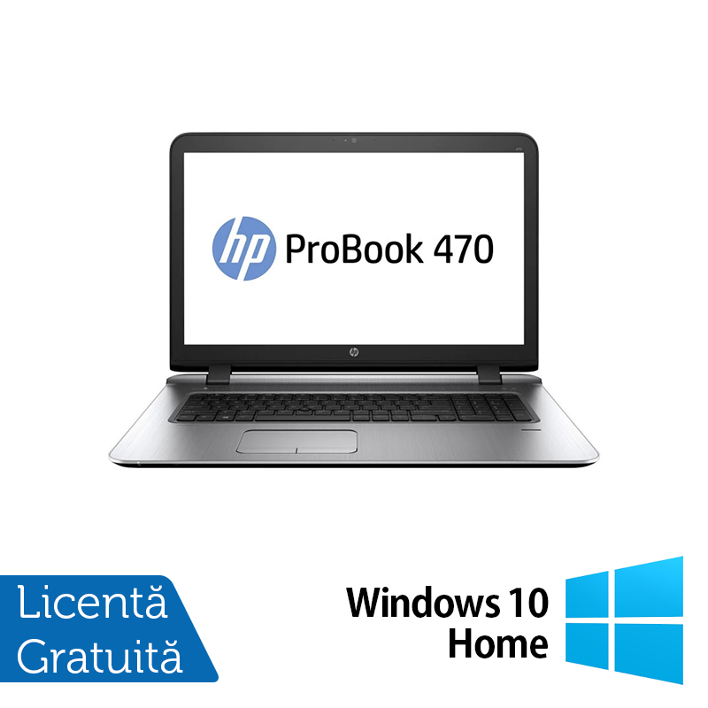 Laptop HP ProBook 470 G3, Intel Core i5-6200U 2.30GHz, 8GB DDR3, 240GB SSD, 17 Inch, Webcam, Tastatura Numerica + Windows 10 Home