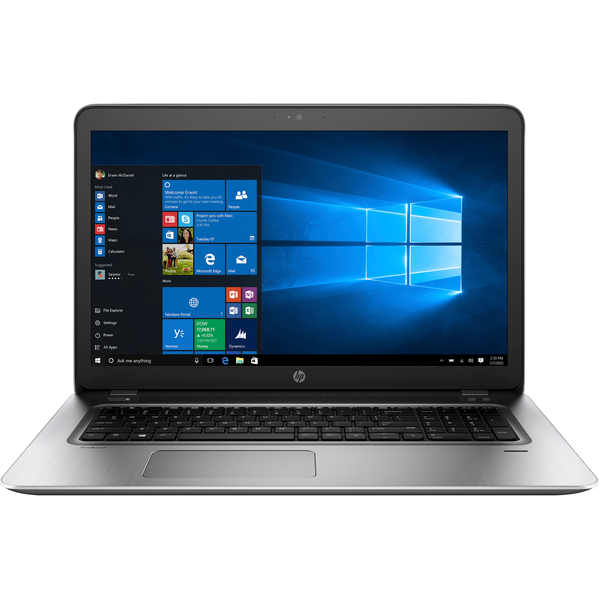 Laptop HP ProBook 470 G4, Intel Core i5-7200U 2.50GHz, 8GB DDR4, 120GB SSD, DVD-RW, 17.3 Inch, Webcam, Tastatura Numerica
