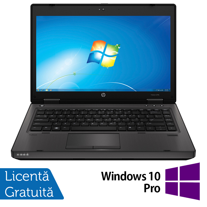 Laptop Refurbished HP ProBook 6470b, Intel Core i3-3120M 2.50GHz, 8GB DDR3, 240GB SSD, DVD-RW, 14 Inch, Webcam + Windows 10 Pro HP imagine noua 2022