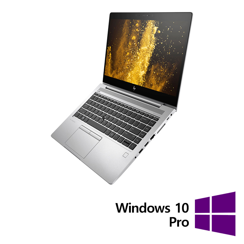 Laptop Refurbished HP EliteBook 840 G6, Intel Core i5-8365U 1.60 - 4.10GHz, 8GB DDR4, 256GB SSD, 14 Inch Full HD Touchscreen, Webcam + Windows 10 Pro
