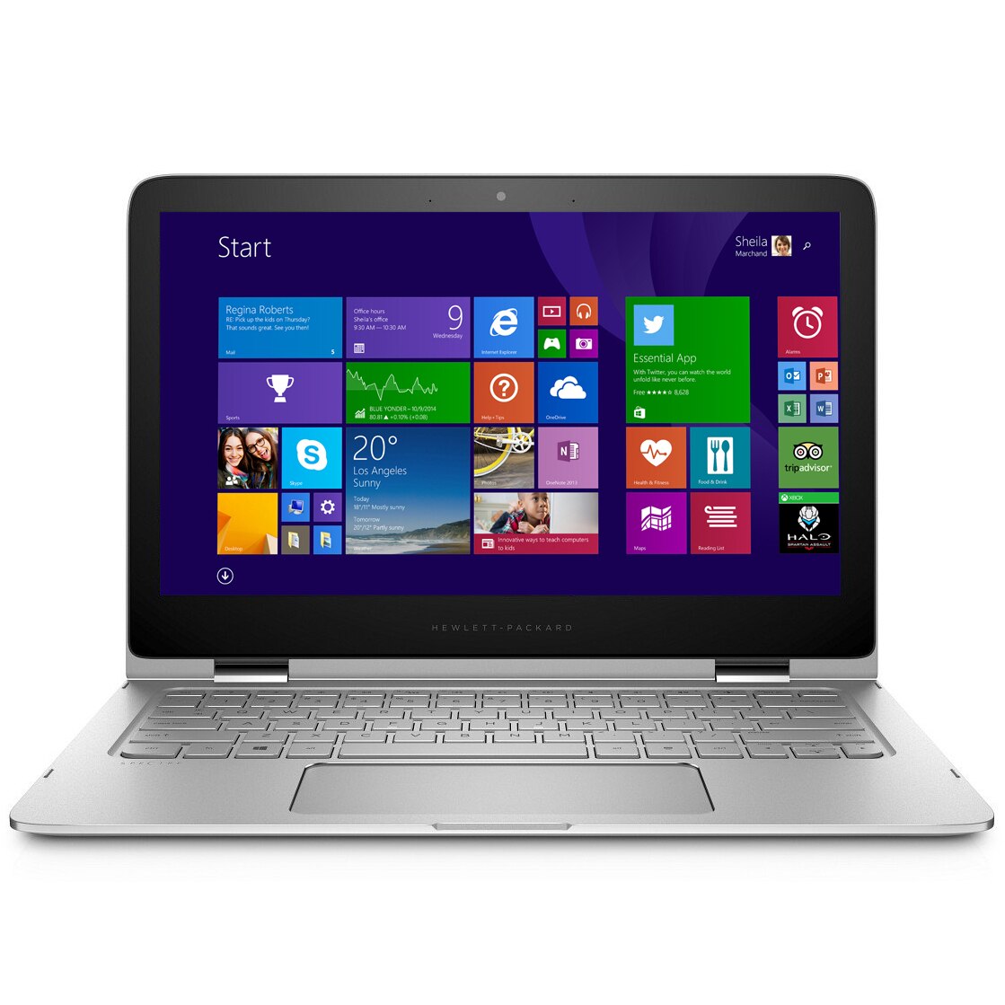 Laptop HP Spectre Pro x360 G1, Intel Core i7-5600U 2.60GHz, 8GB DDR3, 256GB SSD, 13.3 Inch 2K, Webcam Full HD