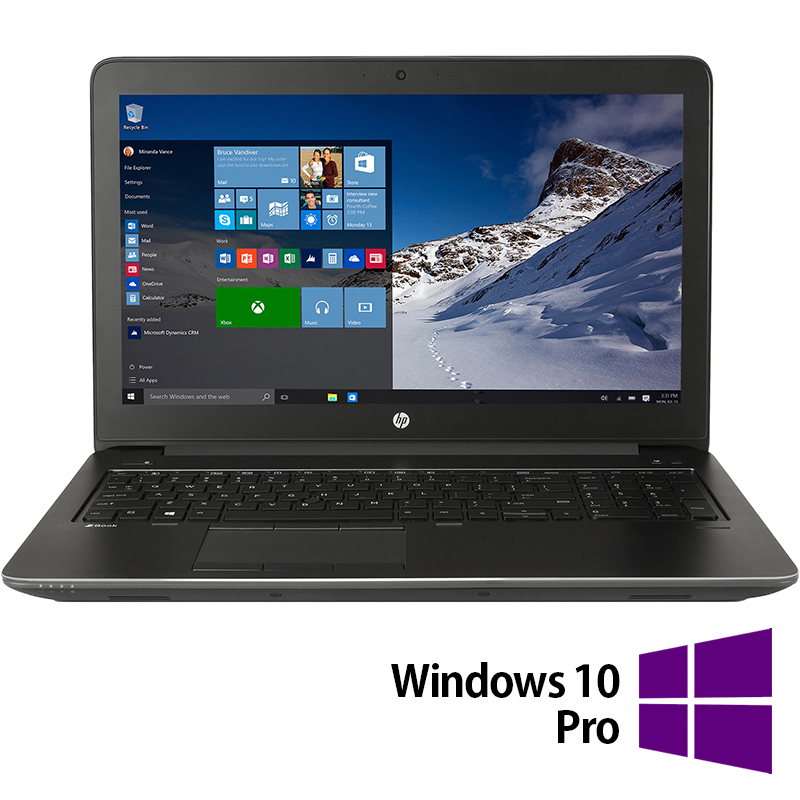 Laptop Refurbished HP ZBook 15 G4, Intel Core i7-7820HQ 2.90 - 3.90GHz, 16GB DDR4, 512GB SSD, Nvidia Quadro M2200, 15.6 Inch Full HD, Tastatura Numerica, Webcam + Windows 10 Pro