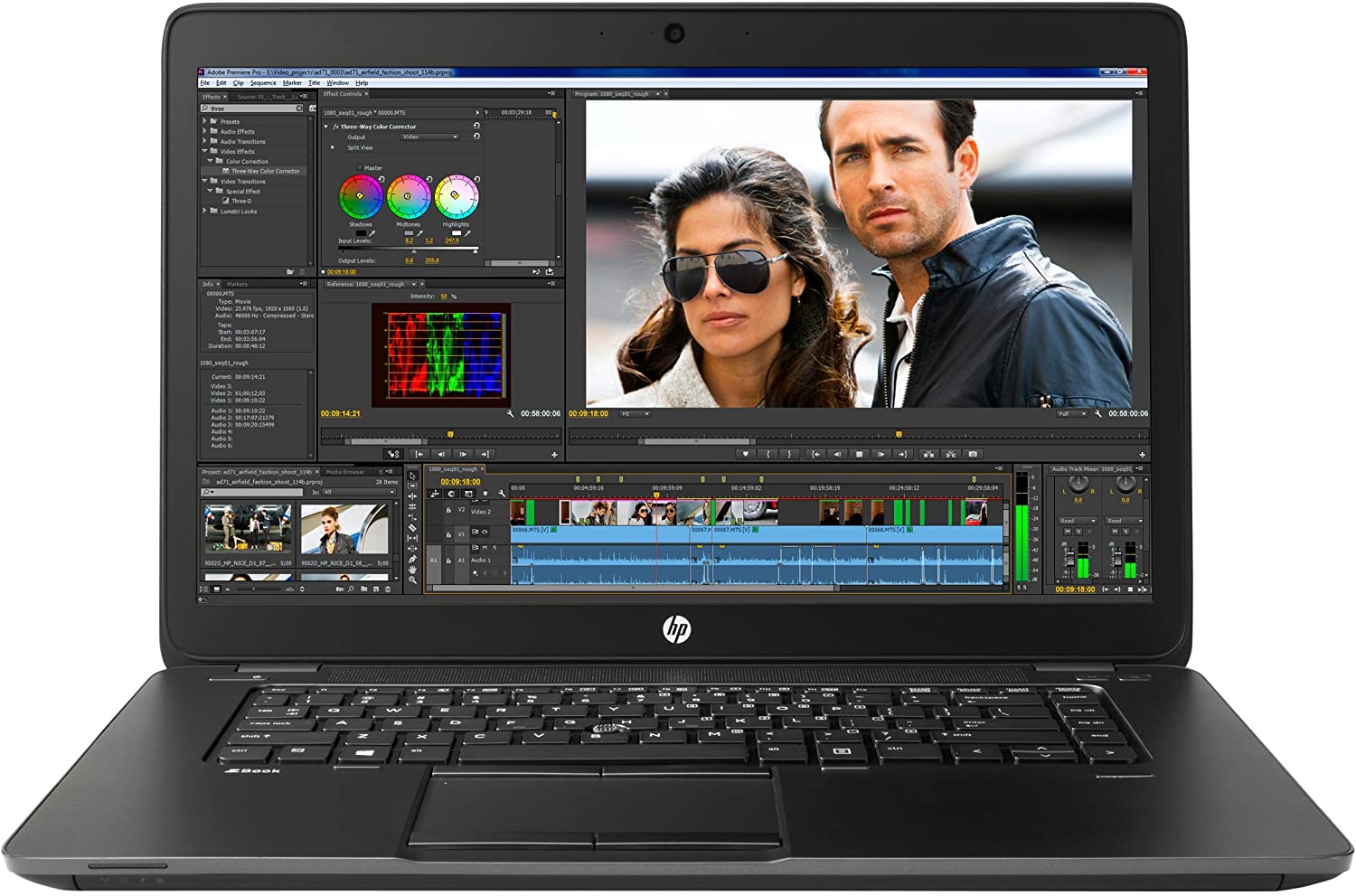 Laptop HP Zbook 15U G2, Intel Core i7-5500U 2.40GHz, 16GB DDR3, 240GB SSD, 15.6 Inch Full HD, Webcam