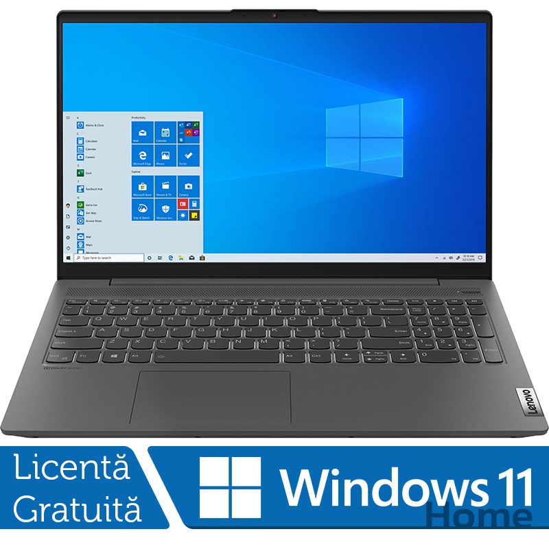Laptop Nou Lenovo Ideapad 5 15itl05, Intel Core I7-1165g7 1.20-4.70ghz, 8gb Ddr4, 256gb Ssd, 15.6 Inch Full Hd, Windows 10 Home, Graphite Gray