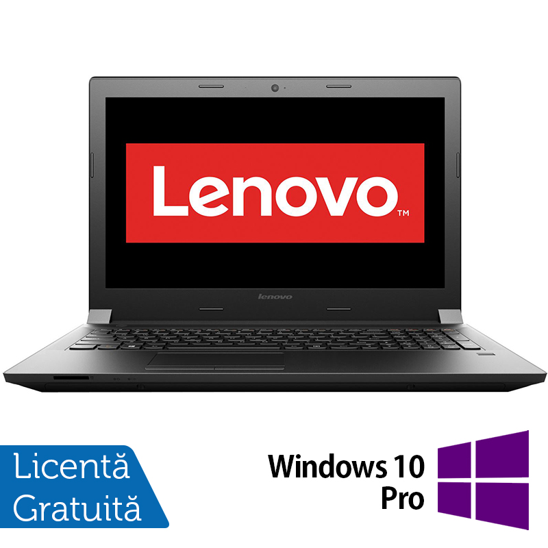 Laptop Lenovo B50-70, Intel Core i3-4005U 1.70GHz, 8GB DDR3, 500GB SATA, DVD-RW, 15.6 Inch, Tastatura Numerica + Windows 10 Pro