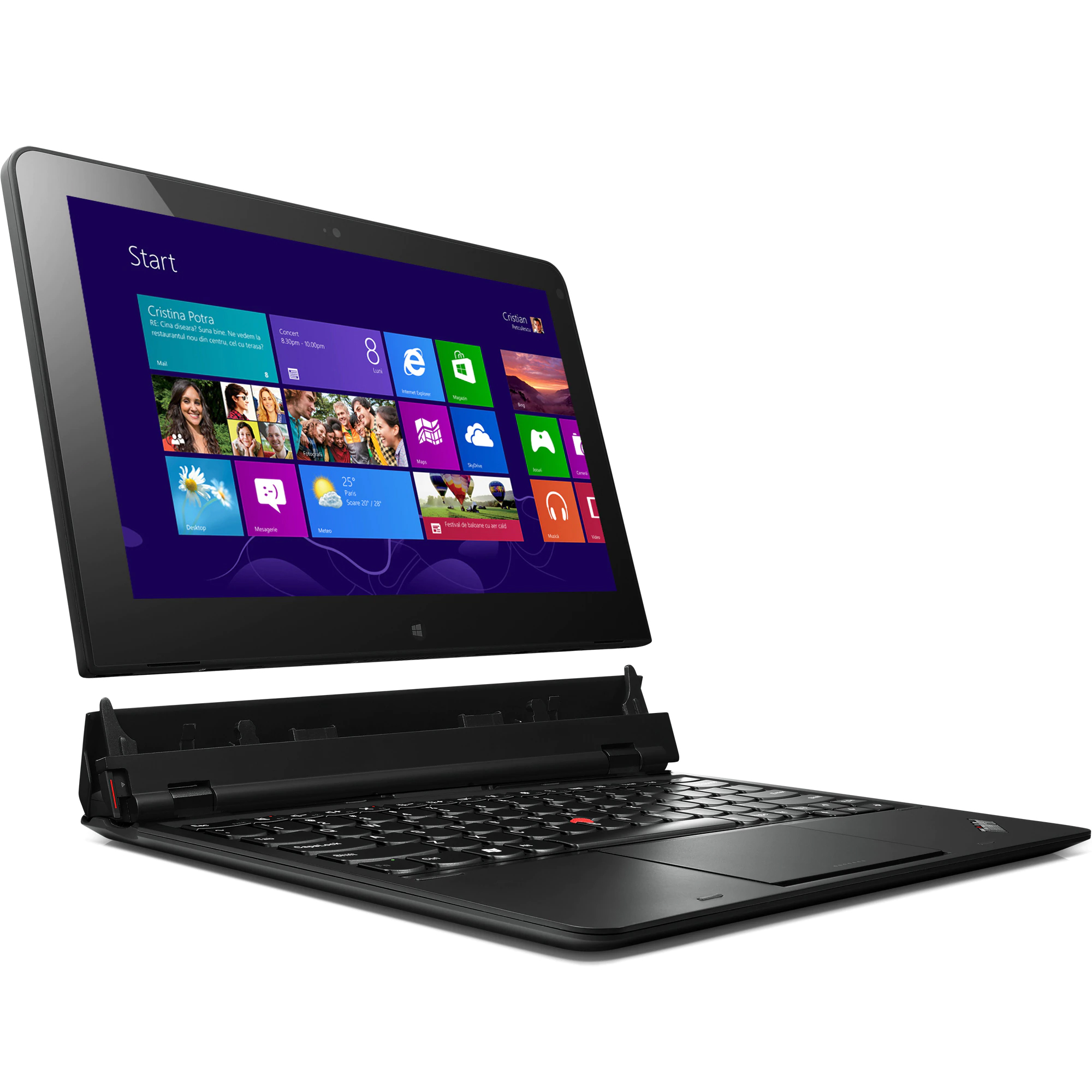 Laptop Lenovo ThinkPad Helix, Intel Core i7-3667U 2.00GHz, 8GB DDR3, 256GB SSD, 11.6 Inch IPS Full HD TouchScreen, Webcam