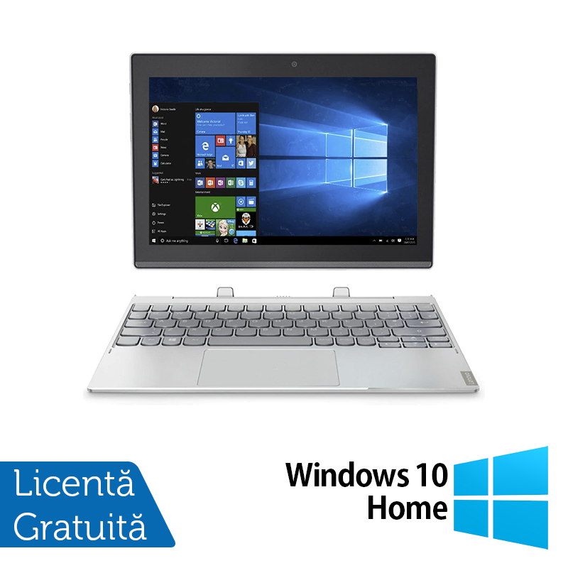Laptop LENOVO IdeaPad Miix 310, Intel Atom x5-z8330 1.44GHz, 4GB DDR3, 60GB EMMC SSD, Webcam, Touchscreen, Full HD, 10 Inch + Windows 10 Home