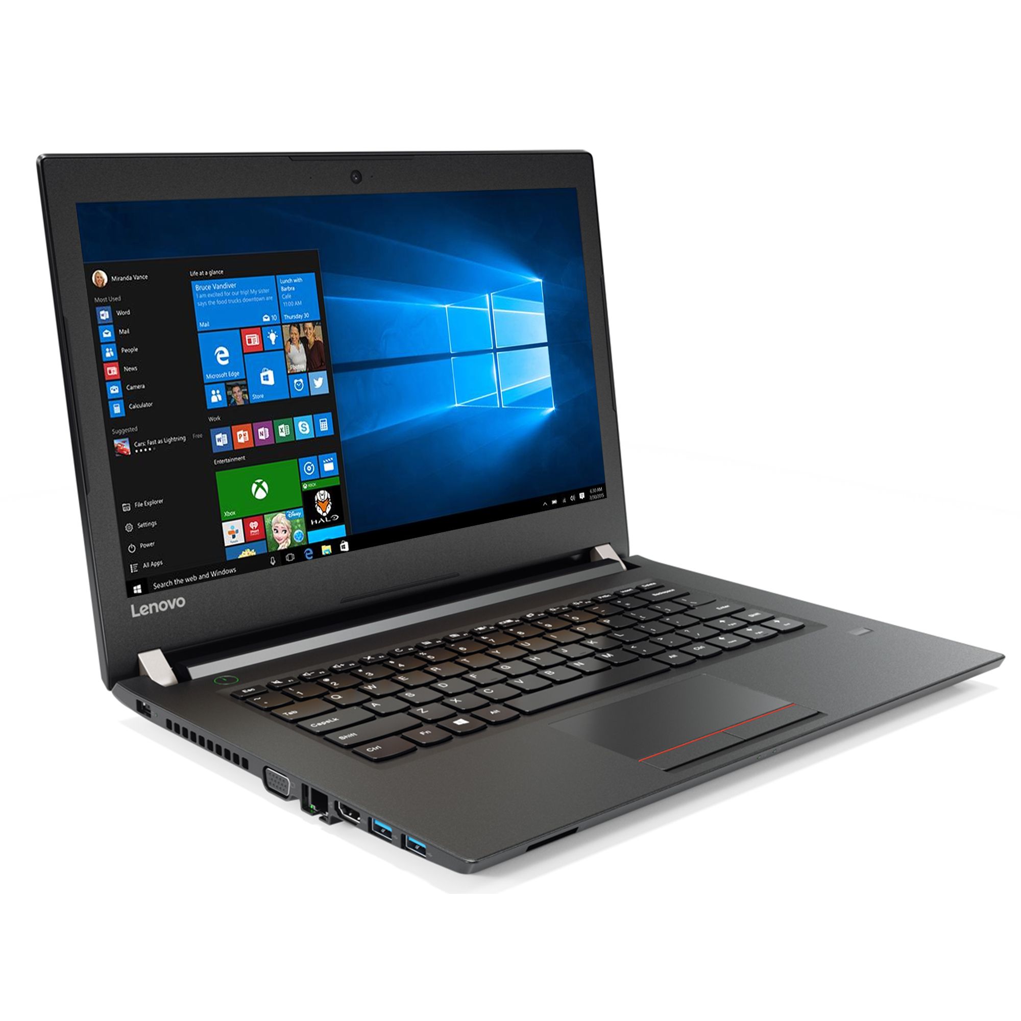 Laptop Lenovo V510, Intel Core i3-6006U 2.00GHz, 4GB DDR4, 120GB SSD, DVD-RW, 15.6 Inch, Webcam, Tastatura Numerica