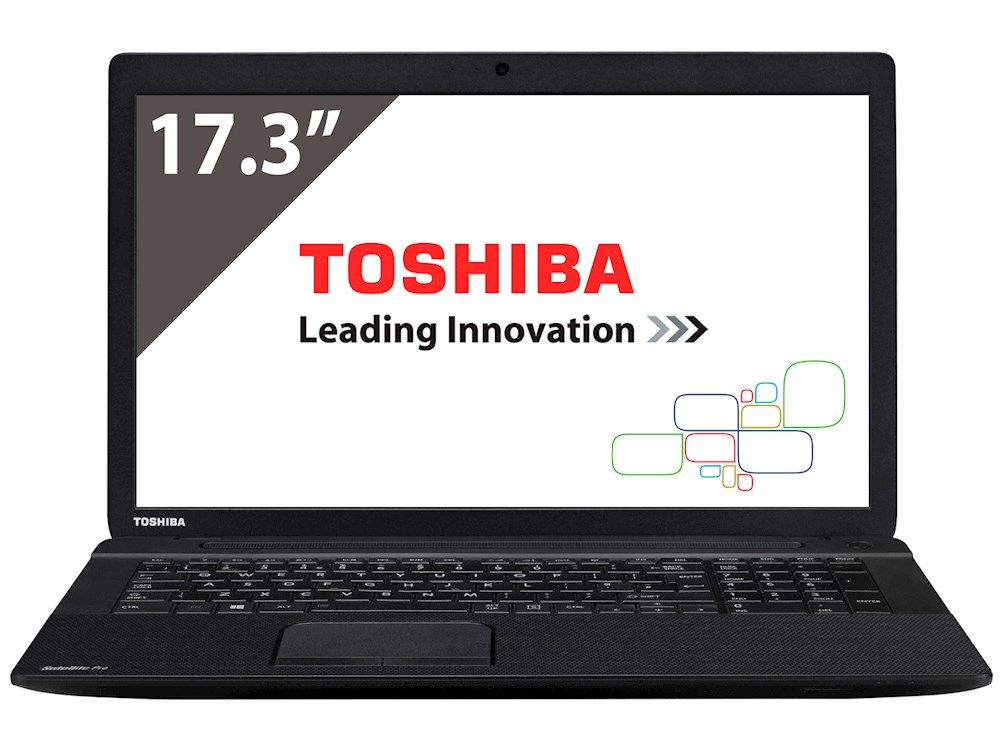 Laptop Toshiba Satellite Pro C70-B-11D, Intel Core i3-4005U 1.70GHz, 4GB DDR3, 500GB SATA, DVD-RW, 17.3 Inch HD+, Tastatura Numerica, Webcam