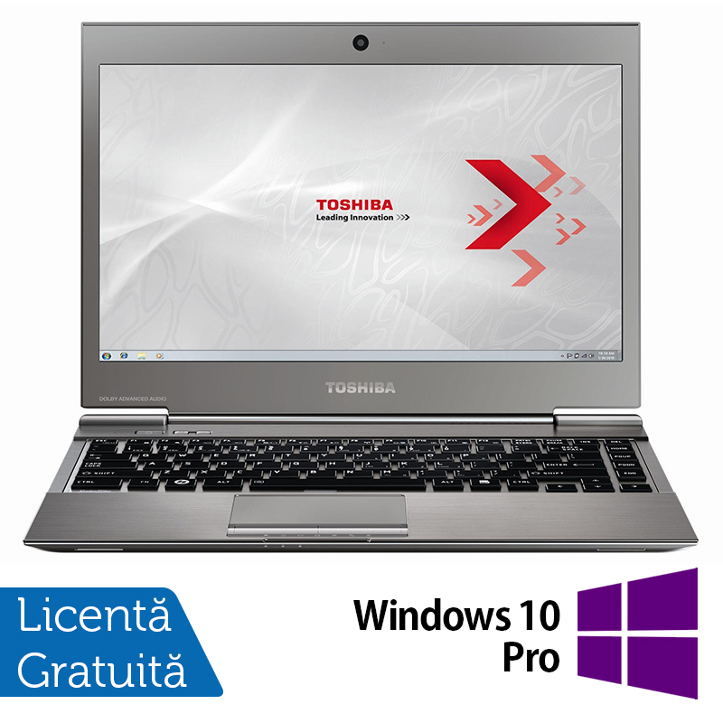 Laptop Toshiba Portege Z930-110, Intel Core i5-3317U 1.70GHz, 4GB DDR3, 120GB SSD M.SATA, 13.3 Inch, Webcam + Windows 10 Pro
