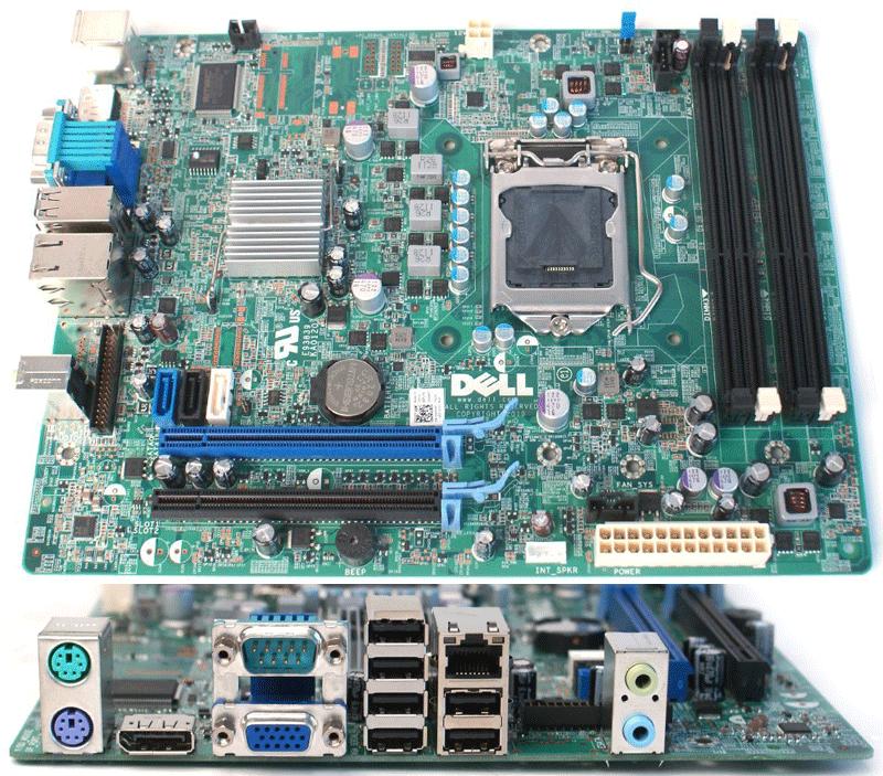 Placa de baza dell optiplex 990 sff, model 0d6h9t, socket 1155