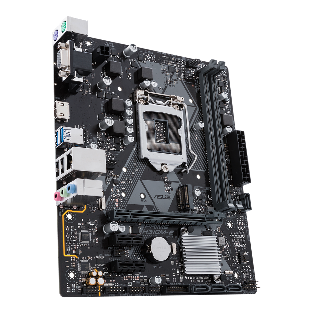 Placa de baza ASUS PRIME H310M-E, Socket 1151, mATX, Shield, Cooler