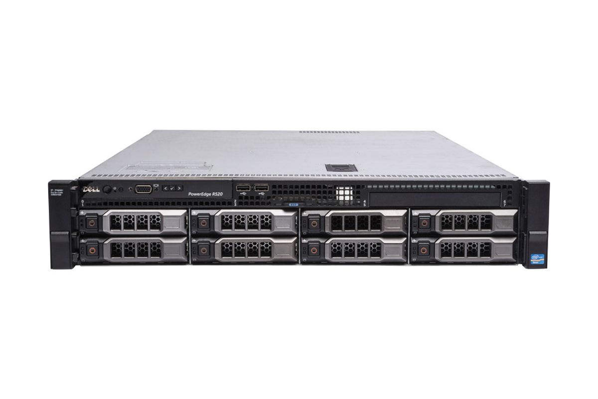 Server Dell R520, Intel Xeon Hexa Core E5-2420 - 1.90GHz - 2.40GHz, 16GB DDR3, 3 x 1TB SAS HDD + 2 x 2TB SATA, Perc H710, 2 x Gigabit, iDRAC 7 Enterprise, 2 x PSU