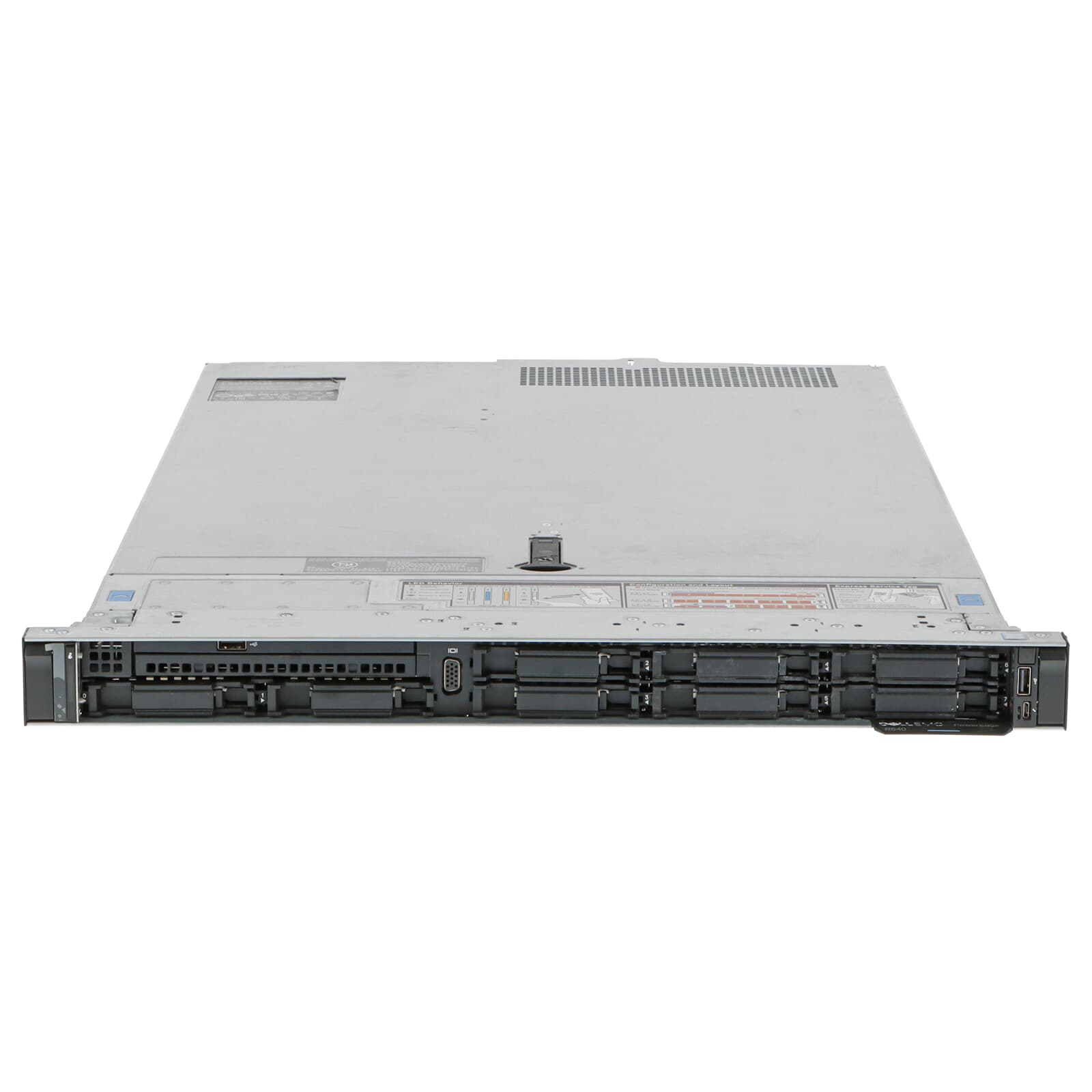 Server Refurbished Dell R640, 2 x Intel Xeon Gold 6132 14-Core 2.60-3.70GHz, 64GB DDR4, 2 x SSD 500GB SATA 870 EVO, Perc H740P/8GB Mini, 4 x Gigabit Eth, iDRAC 9, 2 x 750W PSU