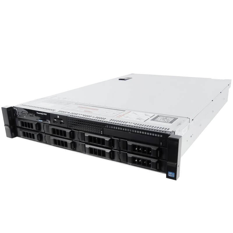 Server Refurbished Dell PowerEdge R720, 2x Intel Octa Core E5-2670 2.60 - 3.30GHz, 64GB DDR3 ECC ( 8x8GB DDR3 ECC), 2 x HDD 3TB SAS/7.2k, Raid Perc H710 mini, 4 x Gigabit, Idrac 7, 2 surse HS