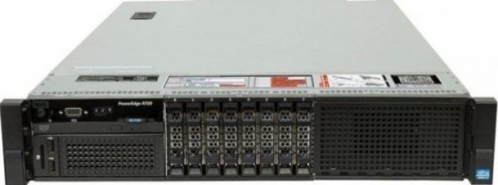Server Dell PowerEdge R720, 2x Intel Xeon Hexa Core E5-2640 2.50GHz - 3.00GHz, 16GB DDR3 ECC, 2 x 600GB HDD SAS/10K, Raid Perc H710 mini, Idrac 7, 2 surse HS