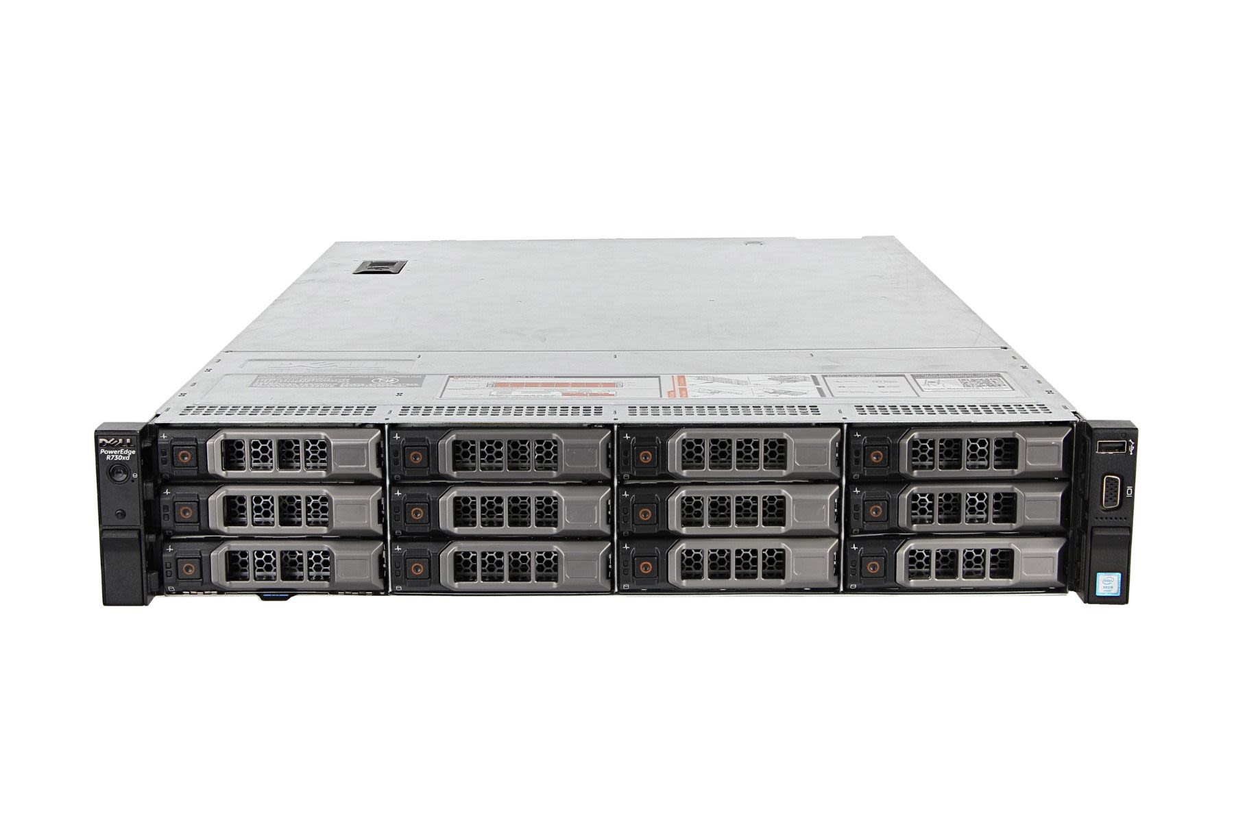 Server Refurbished Dell R730XD, 2 x Intel Octa Core E5-2630 V3 2.40 – 3.20GHz, 64GB DDR4, 2 x HDD 3TB SAS 7.2K, Perc H730, 4 x Gigabit, 2 x PSU