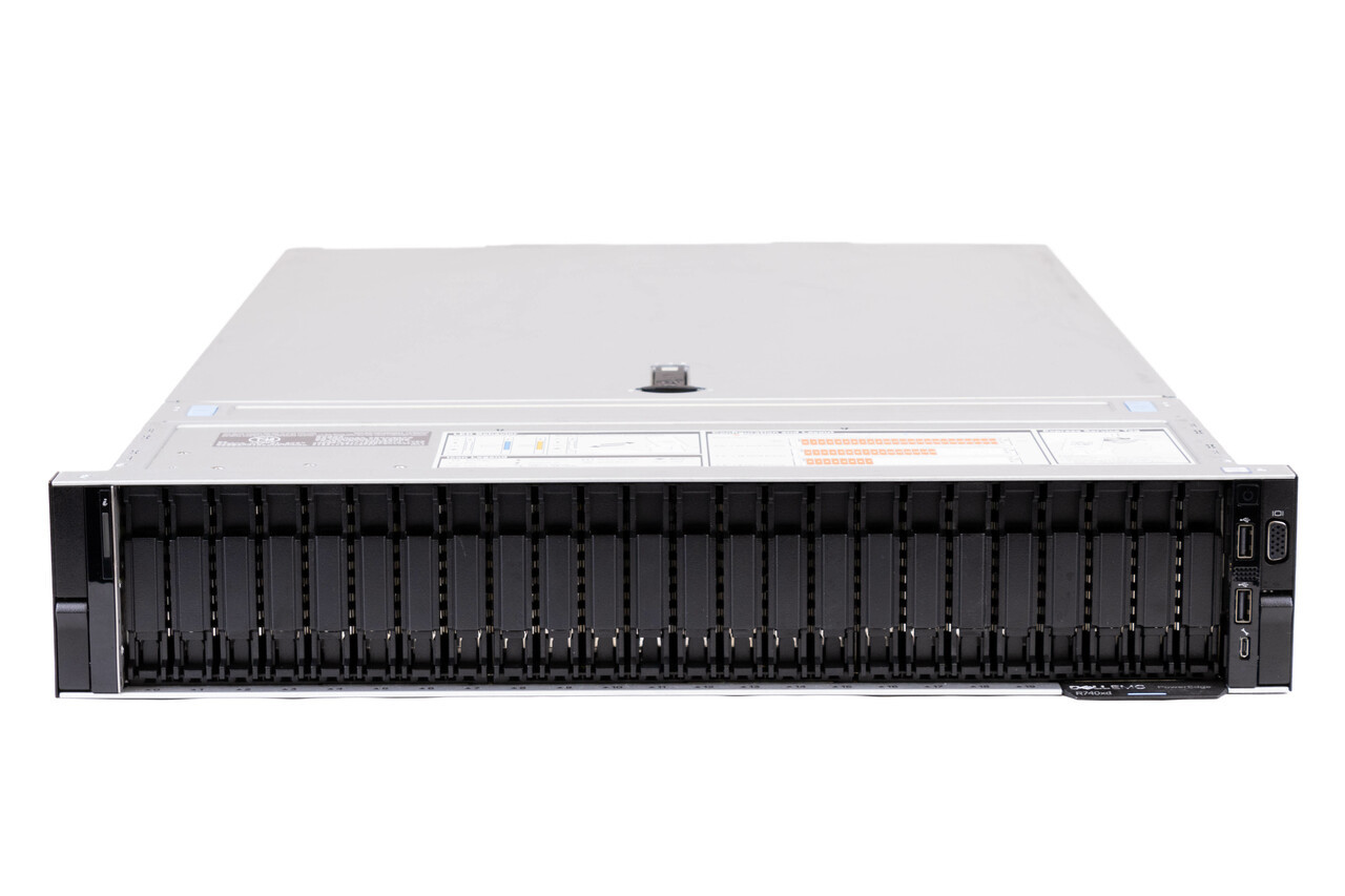 Server Refurbished Dell R740XD, 2x Intel Xeon Gold 6138 20-Core 2.00 - 3.70GHz, 128GB DDR4, NO SSD, 2 x PCIe NVME Extender (up to 24x NVME U.2 SSD only), 2x 1Gb + 2x 10Gb Intel X710, iDRAC 9 Enterprise, 2x 1100W PSU