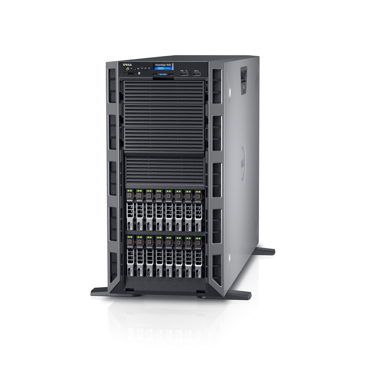 Server Refurbished Dell PowerEdge T630 Tower, 1 x Intel Octa Core Xeon E5-2630 V3 2.40 - 3.20GHz, 32GB DDR4 ECC REG, 3 x 900GB HDD SAS/10k, RAID PERC H730P/2GB, iDrac8 Enterprise, 2 X PSU 750W