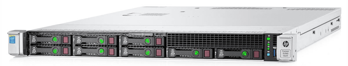Server HP ProLiant DL360 G9 1U 2 x Intel Xeon Hexa Core E5-2620 V3 2.4GHz-3.2GHz, 32GB DDR4/2133P ECC Reg, 2 x 600GB HDD SAS/10K, Raid Controller HP P440ar/2GB, 2port 10Gb 533FLR-T + 4 x Gigabit, iLO 4 Advanced, 2xSurse HS