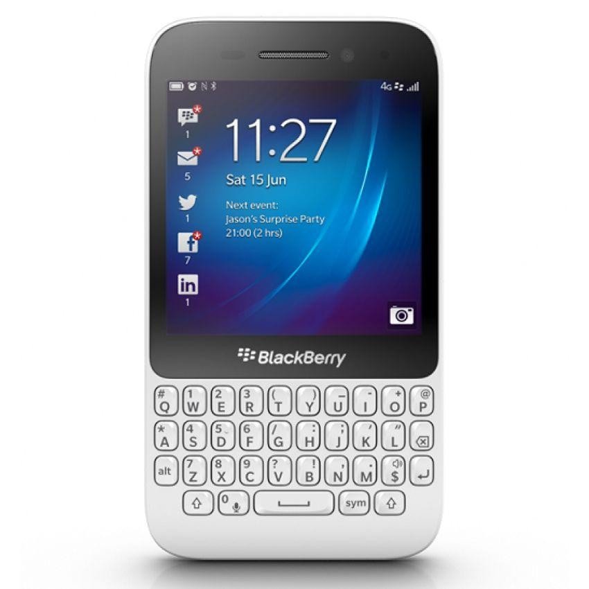 Telefon Mobil BlackBerry Q5 White, Ecran 3.1 Inch IPS, 2GB RAM, MicroSim, BlackBerry OS 10.2, 8GB Memorie, TouchScreen, Wi-Fi, GPS