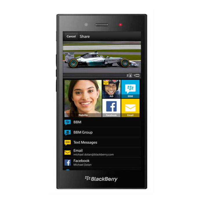 Telefon Mobil BlackBerry Z3 Black, Ecran 5.0 Inch IPS, 1.5GB RAM, MicroSim, BlackBerry OS 10.2.1, 8GB Memorie, TouchScreen, Wi-Fi, GPS