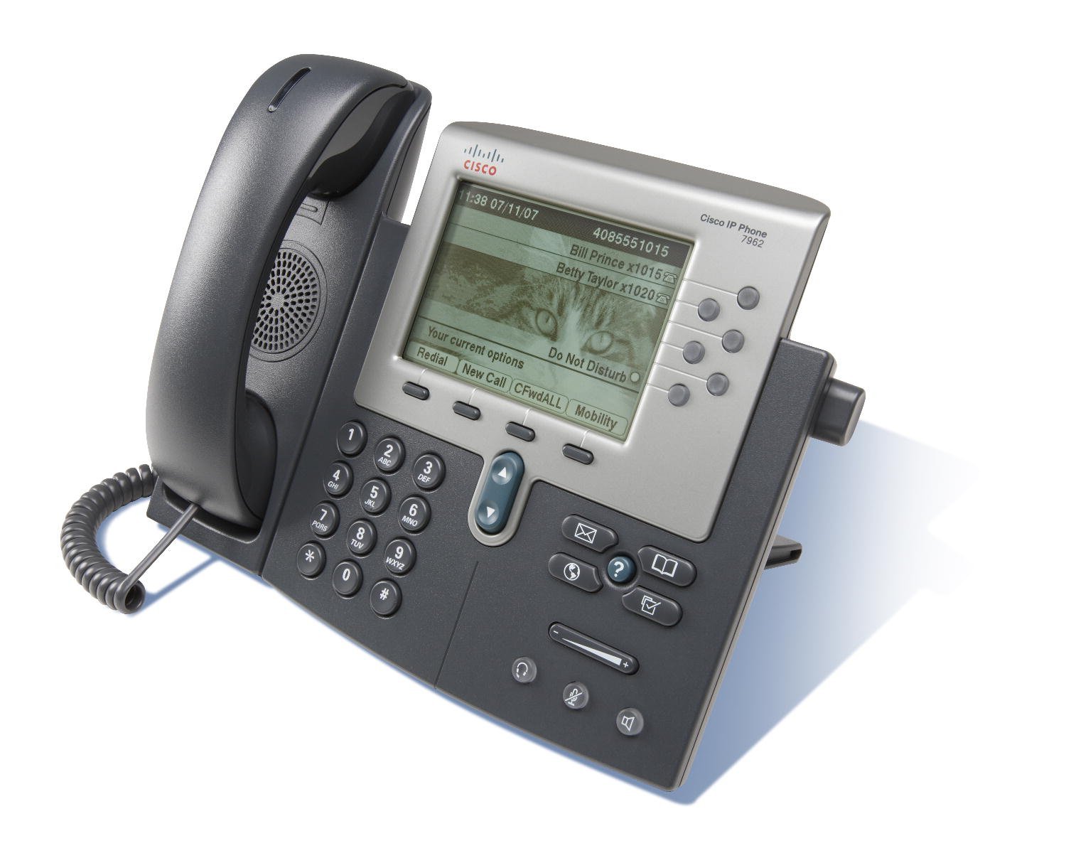 Telefon nou voip cisco cp-7962g, dhcp, 2 x rj-45