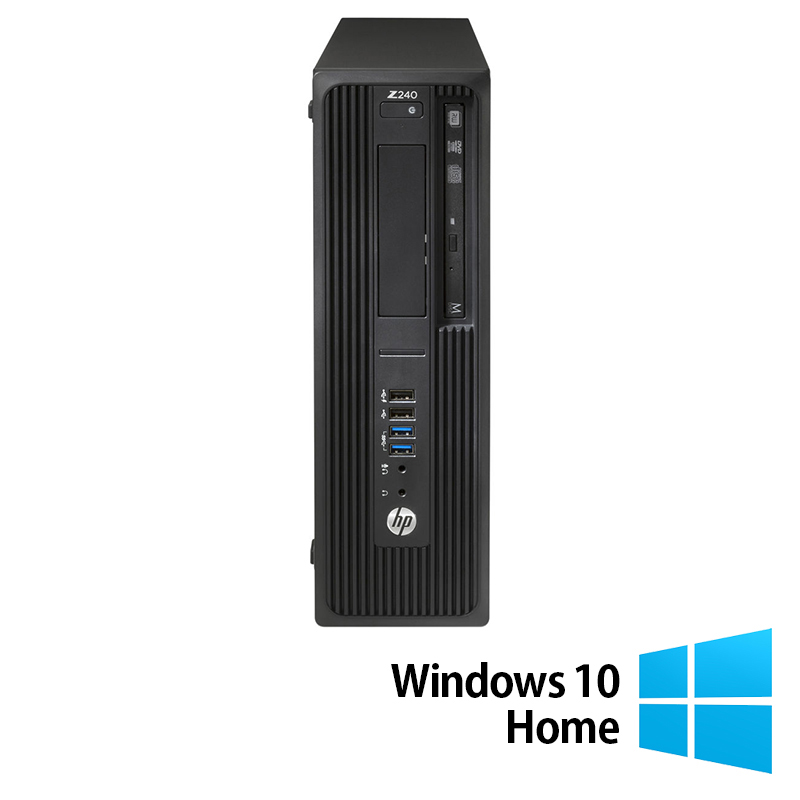 Workstation Refurbished HP Z240 SFF, Intel Quad Core i7-6700 3.40 - 4.00GHz, 16GB DDR4, SSD 256GB M.2, Intel HD Graphics 530 + Windows 10 Home