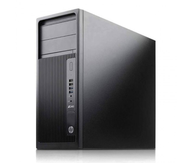 Workstation Second Hand HP Z240 Tower, Intel Core i7-6700 3.40 - 4.00GHz, 16GB DDR4, 256GB SSD, DVD-RW, Intel HD Graphics 530