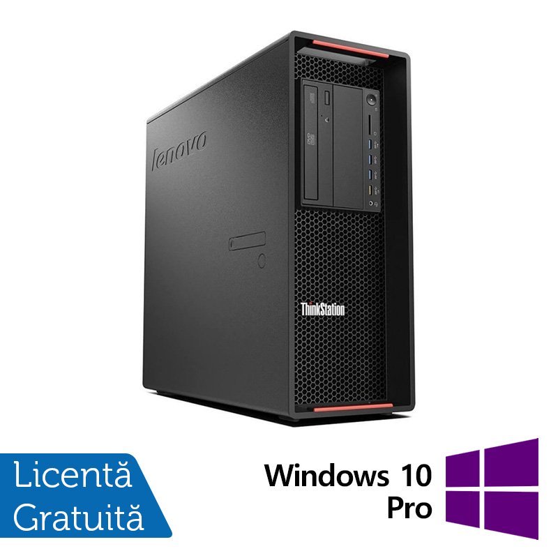 Workstation Lenovo ThinkStation P500 Tower, Intel Xeon Quad Core E5-1620 V3 3.50GHz-3.60GHz, 32GB DDR4, 480GB SSD + 1TB HDD, Placa video nVidia Quadro K4200/4GB, DVD-RW, Windows 10 Pro