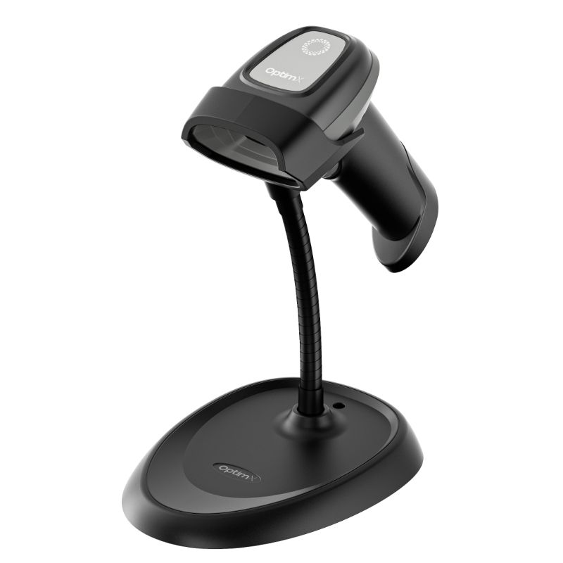 Cititor Coduri de Bare Wireless Nou OptimX H1000R, 1D/2D/QR, Bluetooth + Suport - (Similar Motorola Symbol)