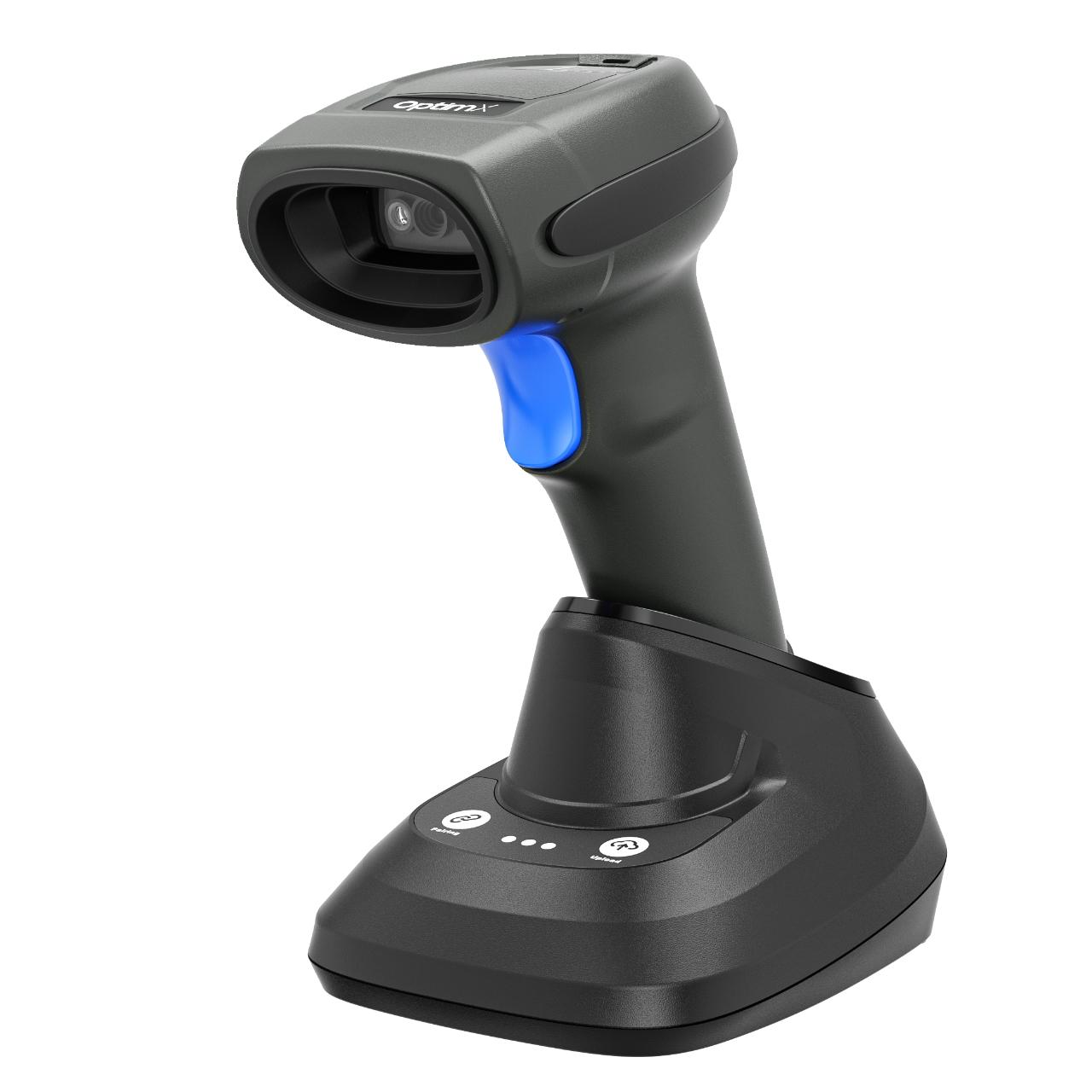 Cititor Coduri de Bare Wireless Nou OptimX PRO H3308RC, 1D/2D/QR, Bluetooth, Stand incarcare inclus - (Similar Motorola Symbol)