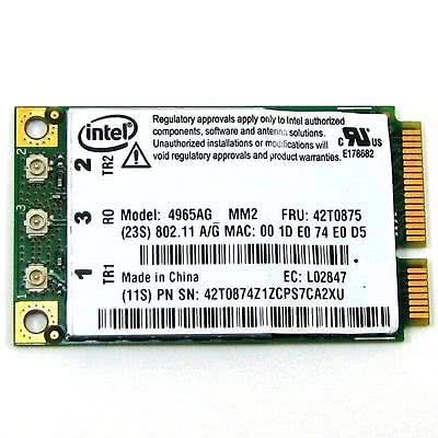 mini-pcie express intel 4965ag_mm2 wireless 802.11a/b/g