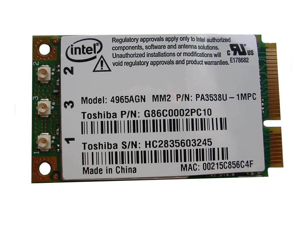 mini-pcie express intel 4965agn_mm2 wireless 802.11a/b/g