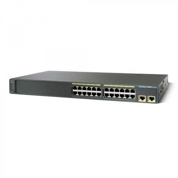 Switch Cisco WS-2960-24TT-L, 24 porturi Rj-45 10/100