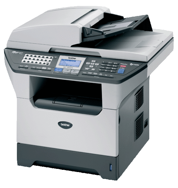 Imprimanta Second Hand Multifunctionala Laser Monocrom Brother MFC-8860DN, A4, 30 ppm, Scanner, Fax, Copiator, USB, Retea