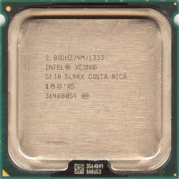 Procesor Intel Xeon Dual Core 5130, 2000Mhz, 64-bit, Socket LGA771, 1333Mhz FSB