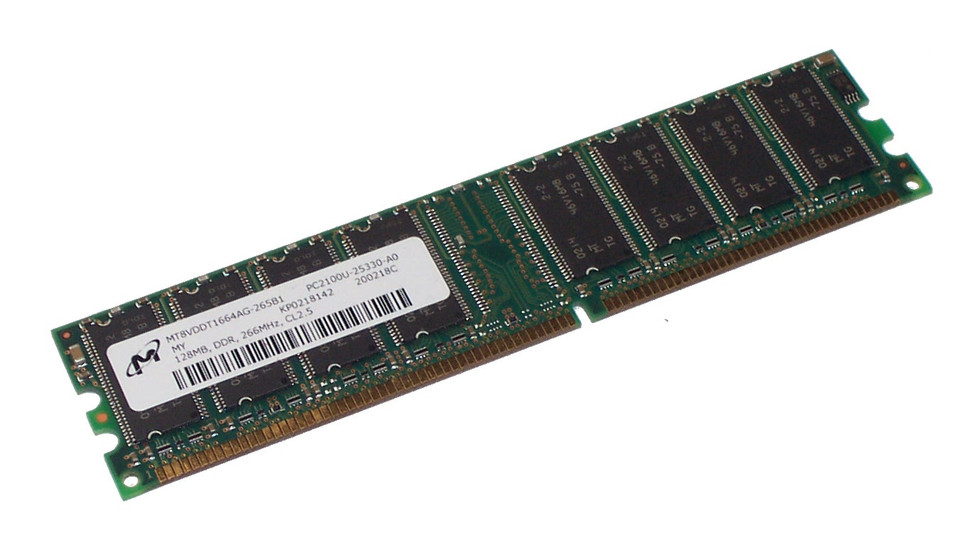 memorie ram 128mb ddr, pc2100, 266mhz, 184 pin