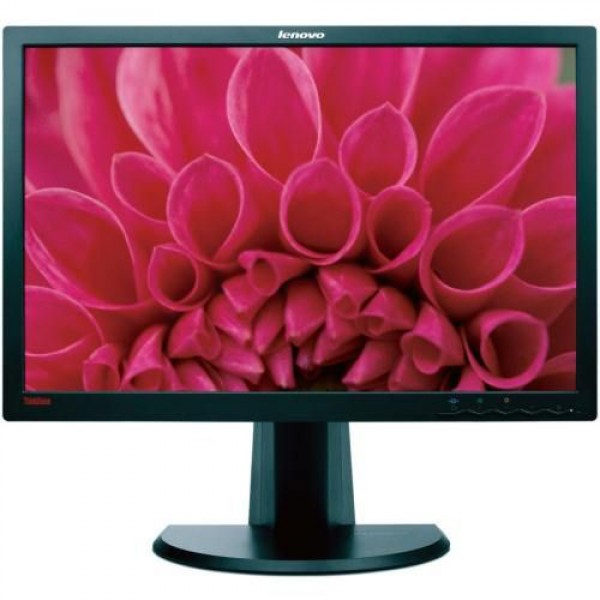 monitor lenovo thinkvision lt2452p, lcd panel ips 24 inch, 1920 x 1200, vga, dvi, displayport, widescreen, grad b